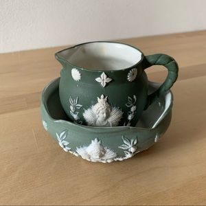 Antique Creamer & Dish